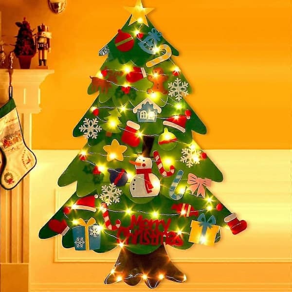 Julgran i filt, DIY Julgran DIY Julkit Hängande Replika För Barn Julklapp, 2158