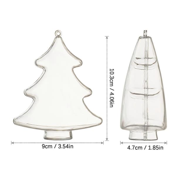 Transparent Julgran Juldekorationer DIY Julklappar