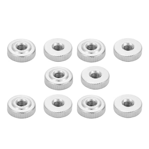 10 stk. riflede tommelmuttere M4 M5 M6 M8 M10 GB807 håndtaksmutter