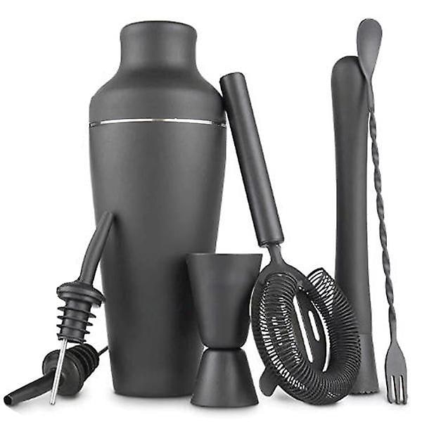 Cocktail Shaker Set - Matt Svart - Rostfritt Stål Svart