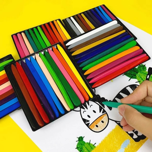 Trekantede fargestifter, blandet fargestift for barn (24-farger)