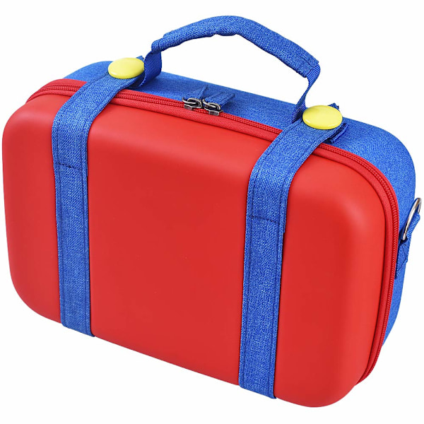 Bärväska för Nintendo Switch, bärbar förvaringsväska för Nintendo Switch-organisation - Blå/Röd