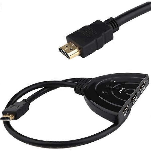 HDMI-kytkin, 3-tietoinen, musta