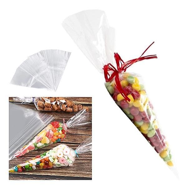 100-pack Cellofan Kottar - Cellofanpåsar - Transparenta Cellofan Kottar