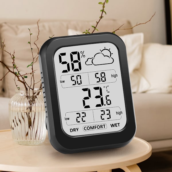Rumtermometer Hygrometer, Temperaturmåler til drivhus