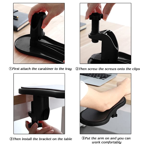 Datorarmstöd för skrivbordsförlängare, ergonomiskt armstöd