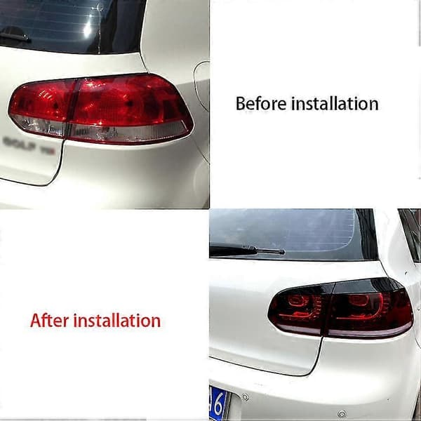 Bil Baglygte Øjenbryn Dæk Trim Forlygte Lampe Mærkat Til 2009-2012 Golf 6 Mk6