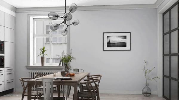 Roma Linjär Textur Tungvikt Vinyltapet Gray