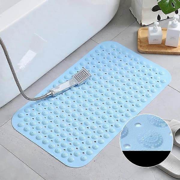 Sklisikker badematte med PVC-sugekopper 35 x 70 cm