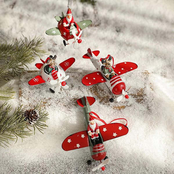 Jul Flygplan Dekoration Festtillbehör för Jul Sovrum Öppen spis Stil A Style A