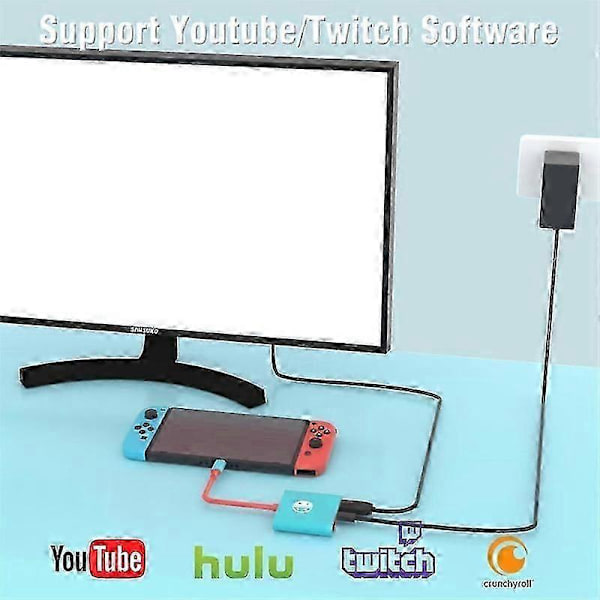 3-i-1 Bærbar Switch TV Dock Adapter for /OLED/ Støtte Switch TV-modus