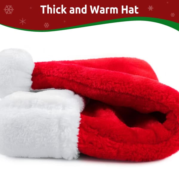 Julehat Julemandshat Voksne Plus Size Deluxe Plys Julehat Kostume Julepynt