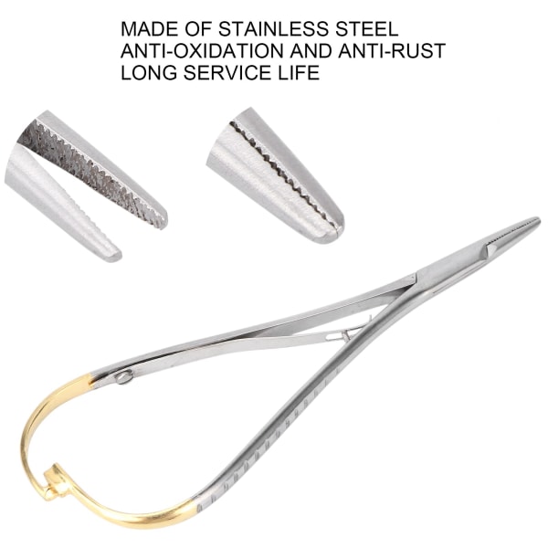 Dental nålhållare för att hålla och fixera tråd 14cm