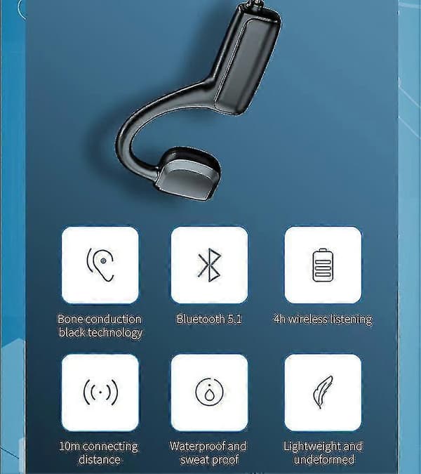 Trådløst Open-Ear headset med mikrofoner - Rød