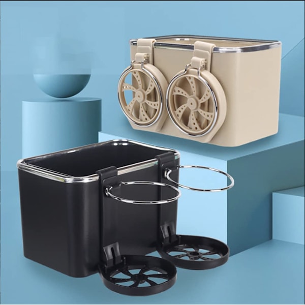 Auton kyynärnojan säilytyslaatikko, auton sisätilatarvikkeet (beige)