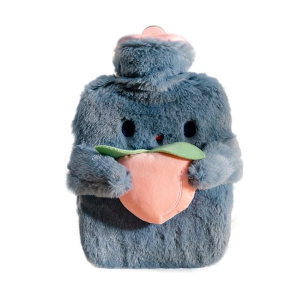 Nytt gummivattenflaskeöverdrag vintervarmt läckagesäkert blått blue