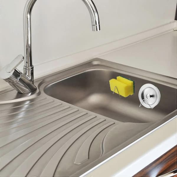 Magnetisk køkkensvamp holder uden boring, vask organizer