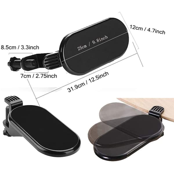 Datamaskin Arm Rest for skrivebord, justerbar roterende armrest (rosa)