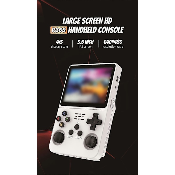 R36S Retro Handhållen Videospelskonsol Linux System 3.5 Tum IPS Skärm NY