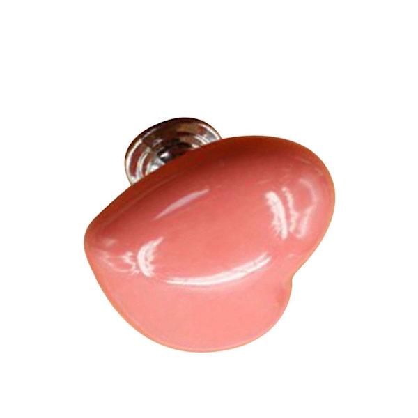 Universell Hjerteformet Rosa Toaletttank Knapp Erstatning - Solid Plast Trykk for Baderom