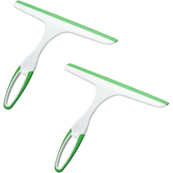 2-pack duschskrapa, mjuk gummiskrapa för dusch