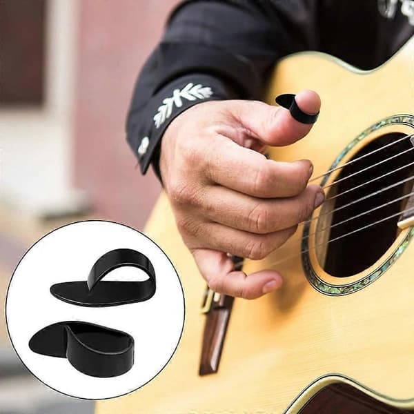 12 sæt fingerpicks i stål til guitar, banjo og andre