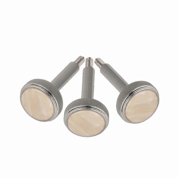 3-pak Nikkelbelagte Messing Euphonium Ventilfingerknapper Reservedele til Musikinstrumenter