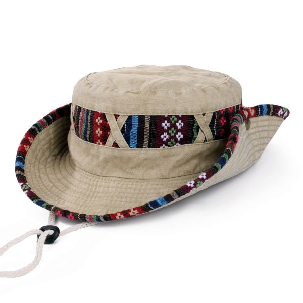 Herrar Sommar Solhattar Strand Boonie Hat Fishsing Hat Khaki