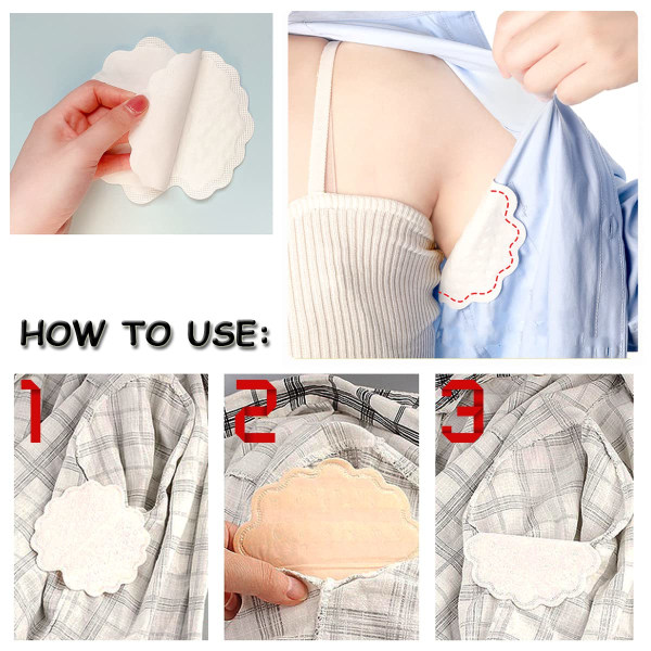 50 st armpads, stora självhäftande svettpads för armhålor