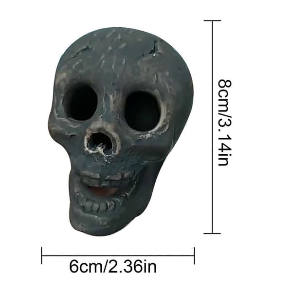 Simuleringskranie Ornament Horror Form Design Mode Dekorationer Black