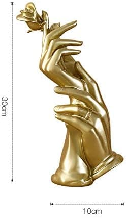 Harpiks Skulptur Ornament til Bryllupspar Lover (Guld)
