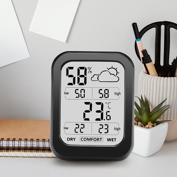 Rumtermometer Hygrometer, Temperaturmåler til drivhus