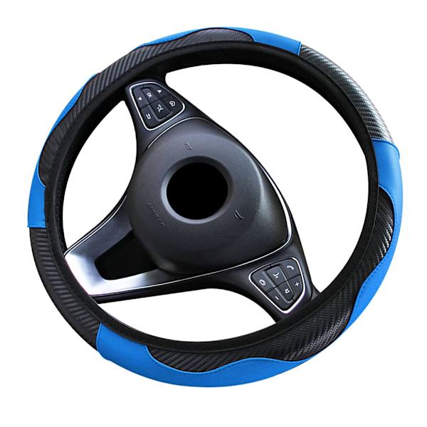 Microfiber läder rattöverdrag halkfri universell bil rattöverdrag konstläder för biltillbehör auto bil utan inre ring