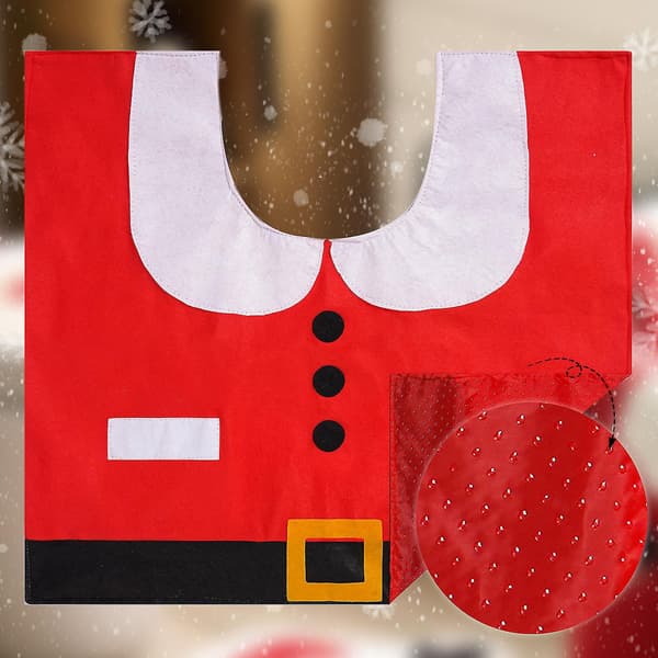 Julepynt Toiletsæde, Kreativ Julepynt Til Badeværelse, 3d Interessant Jule De