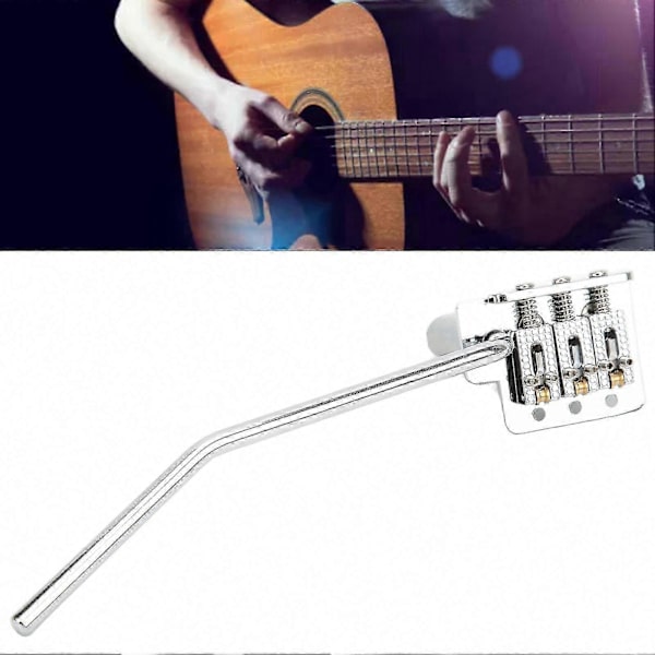 2024 3-strängad justerbar gitarr Tremolo Bridge System Metallmonteringssats för Humidor-gitarr