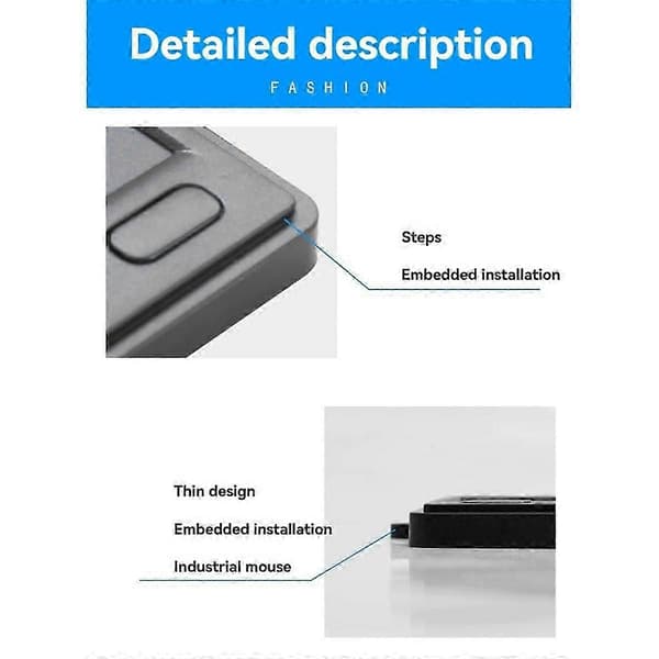 Kablet USB Touchpad-mus for stasjonær og bærbar PC, bærbar Touchpad med forbedret berøringsfølsomhet.