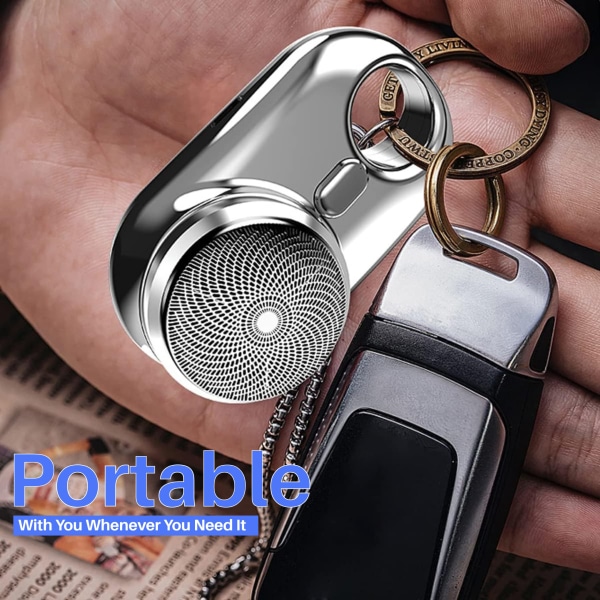USB minirakapparat med LED-laddningsindikator - för män - Uppladdningsbar, bärbar elektrisk - Grooming Kit Present - Kompakt, sladdlöst minibatteri för män