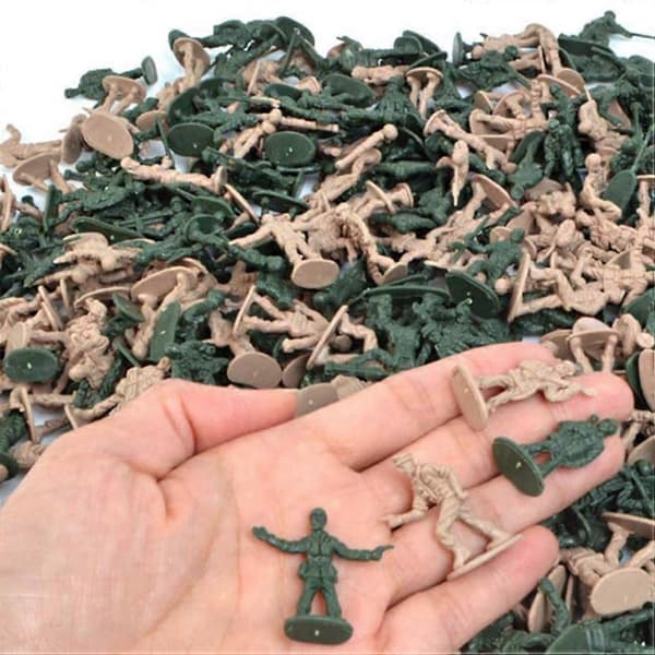 Actionfigur legetøjsmodel af hærsoldater til børn, mini-plastikscene, hærfigur
