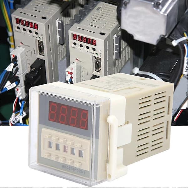 DH48S-2ZH 8-stifts LCD Digital Timer Tidsrelämodul 0,01S-99H99M (220VAC)