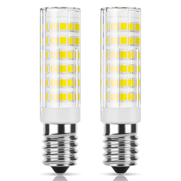 E14 LED liesituuletin 5W, kylmä valkoinen (6000K), ei himmennettävä, pieni Edison-ruuvi jääkaappiin/liesituuletin/kodin valaistukseen, 2 kpl