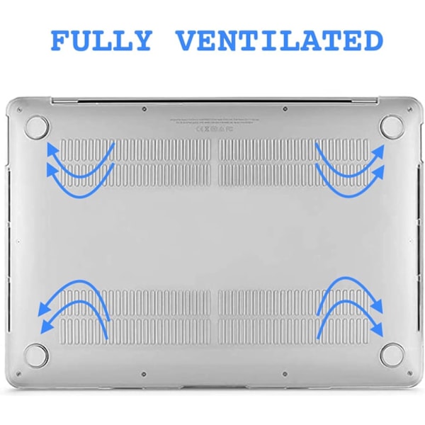 Fodral Kompatibelt med MacBook Pro 13 tum 2016-2020 (A2338 M1/ A2289/ A2251/ A2159/ A1706/ A1989) Skyddande Snap On Hård Skal