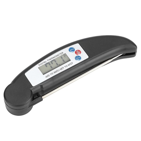 Sammenleggbart vanntett LCD digitalt BBQ grilltermometer kjøkken matlaging mattermometer