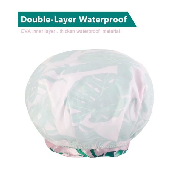 Dusjhette Gjenbrukbar, Sløyfe Badehette Oversized Stor Design Med Vanntett Ytre for Alle Hårlengder, Flott for Jenter Spa Hjemmebruk