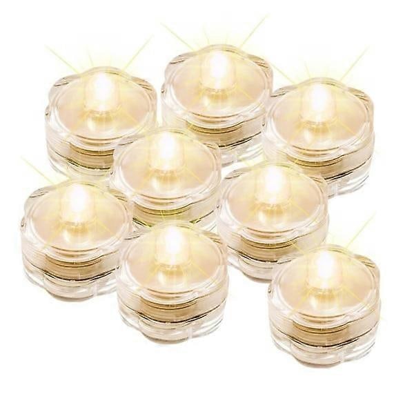 12 LED Heat Light with Timer - Electric Flickering Battery-Operated Candles for Home Decor