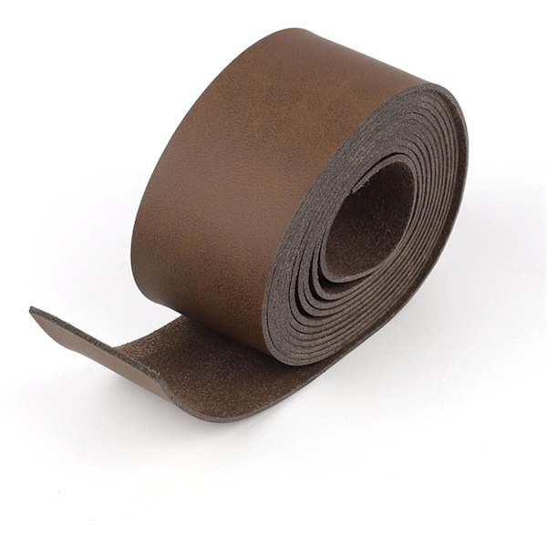 Mikrofiberläderrem 2 Meter Lång för Konst & Hantverksprojekt Kläder Smycken Inpackningsverktyg light coffee 5cm