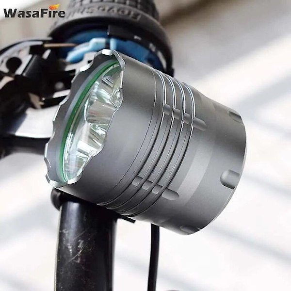 Sykkeldeler 6000LM Super Lys Sykkellys 5*XM-L T6 LED Sykkel Forlys MTB Hodelykt Sykling Hodelykt