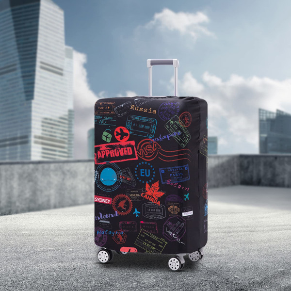 Matkalaukun cover Pestävä matkalaukun cover Anti-Scratch matkalaukunsuoja sopii 25-28 tuuman matkatavaroihin
