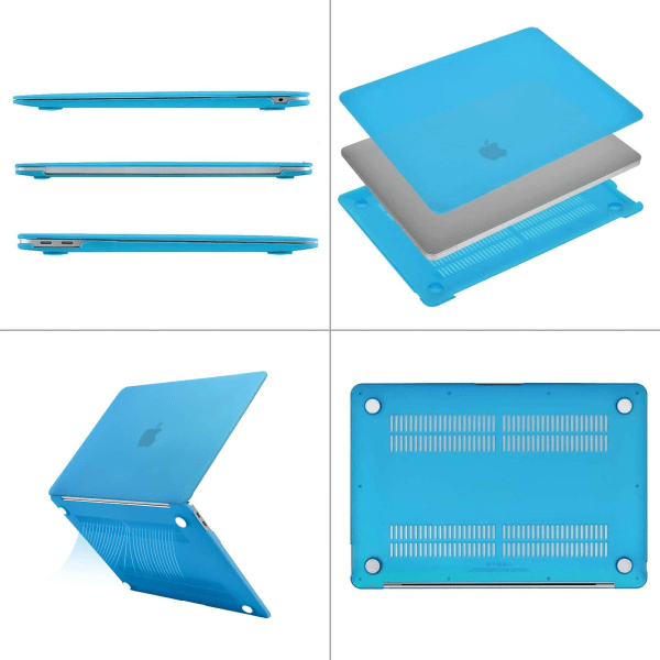 Shell case cover MacBook Air 13 tuuman case A2337 A2179, sininen