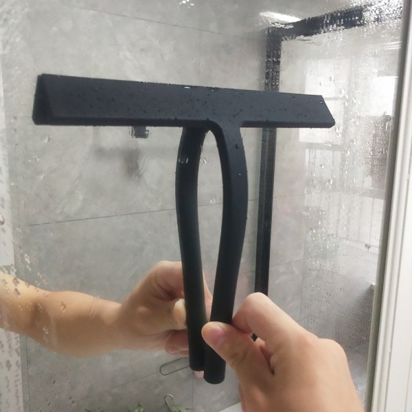 Duschskrapa i silikon, duschtorkarblad, fönsterskrapa med förvaringshållare