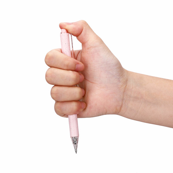 12 stk. Retractable Gel Penne Sæt med Sort Blæk, Glat Skrivning